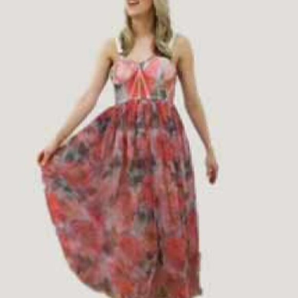 50. Floral Corset Midi dress - Picture 8 of 8